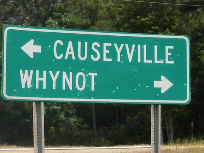 causeyville signboard