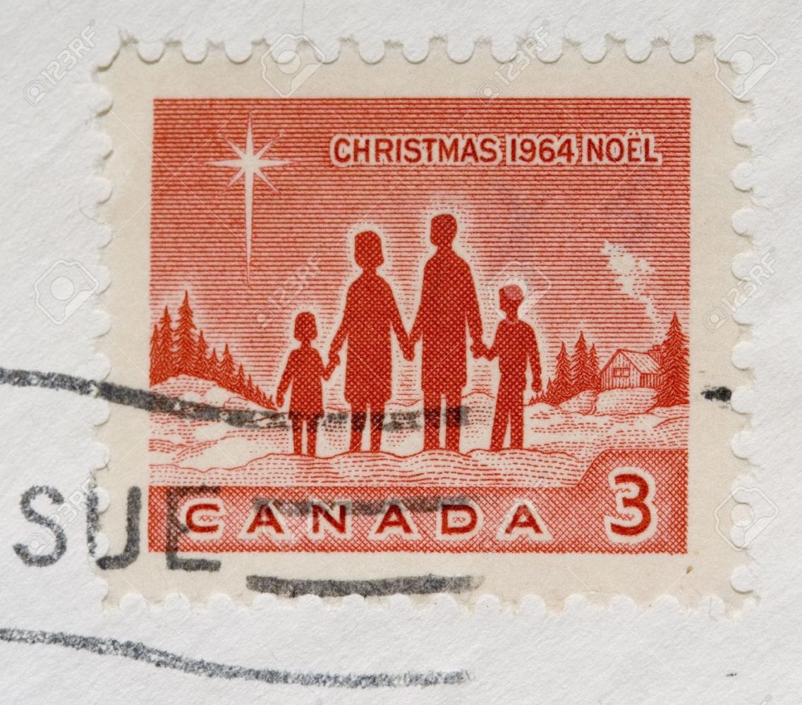 canada christmas 1964 postage stamp