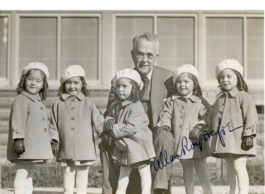 photo of Allan Roy Dafoe with kids