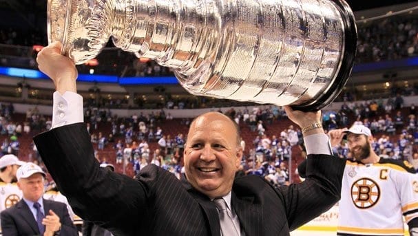 picture of Claude Julien lift the trophy