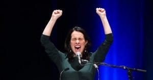 Valérie Plante during speech