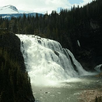 Kinuseo Falls is a highlight of Monkman Provincial Park