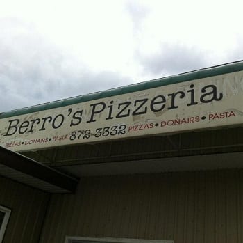 Berro's Pizzeria billboard