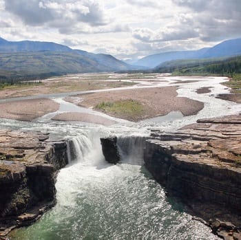 view of Carcajou Falls