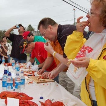 Lobster eating chalenge