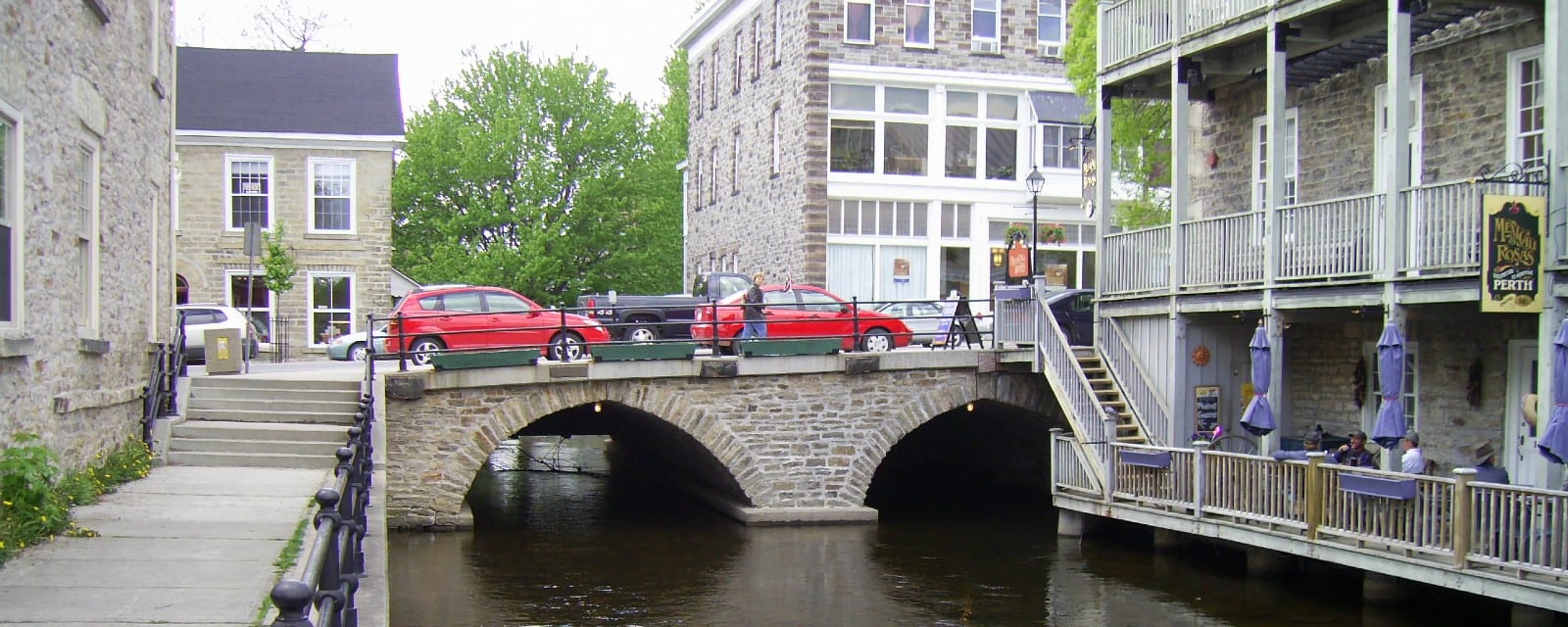 cars on bridge