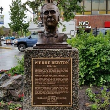 sculpture of Pierre Berton