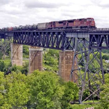 trestle bridge in parry sound