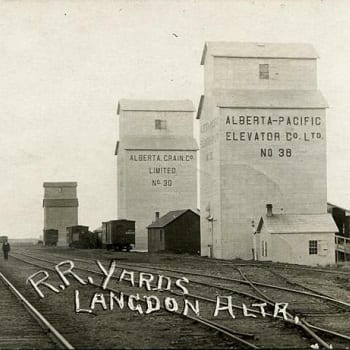 Vintage picture of Old grain Elevators