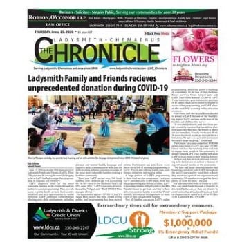 ladysmith chronicle article