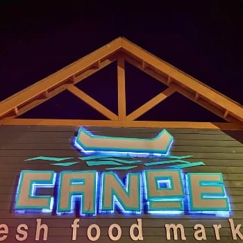 Canoe fresh food market