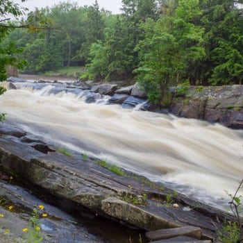 Knoepfli Falls near ahmic lake