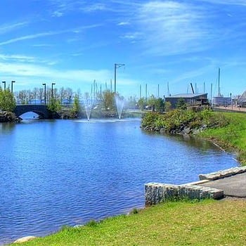 blue water at marina park