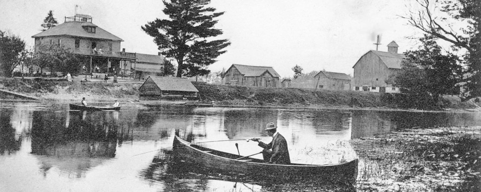 A man in boat